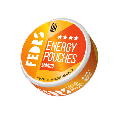 Fedrs Energy Pouches Mango – kofeiinipussit tölkki