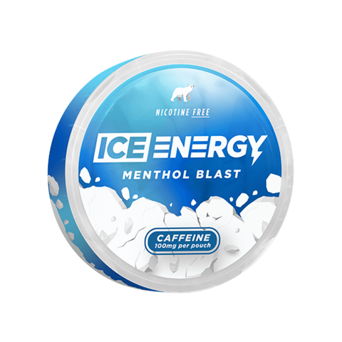 Ice Caffeine Pouch Menthol Blast 100mg – kofeiinipussit tölkki