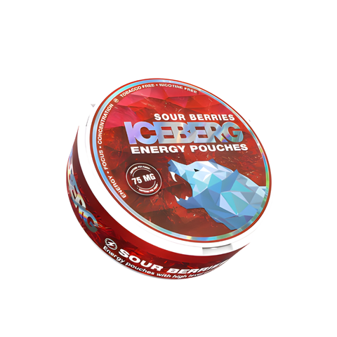 Iceberg Energy Sour Berries 75 mg – kofeiinipussit tölkki