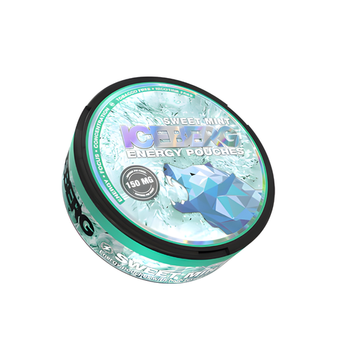 Iceberg Energy Sweet Mint 150 mg – kofeiinipussit tölkki