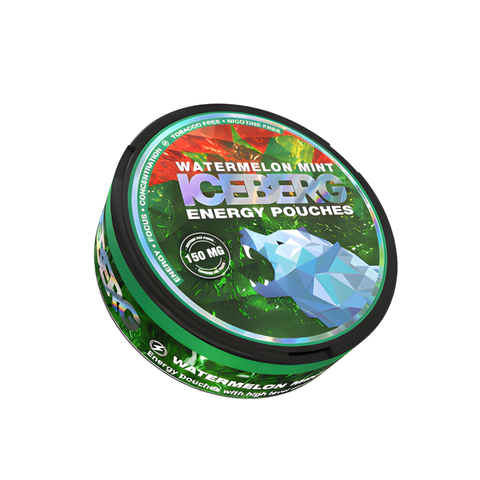 Iceberg Energy Watermelon Mint 150 mg – kofeiinipussit tölkki