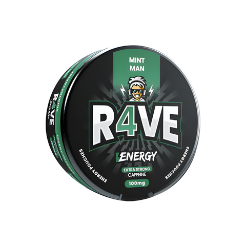 Rave Energy Mint Man – kofeiinipussit tölkki