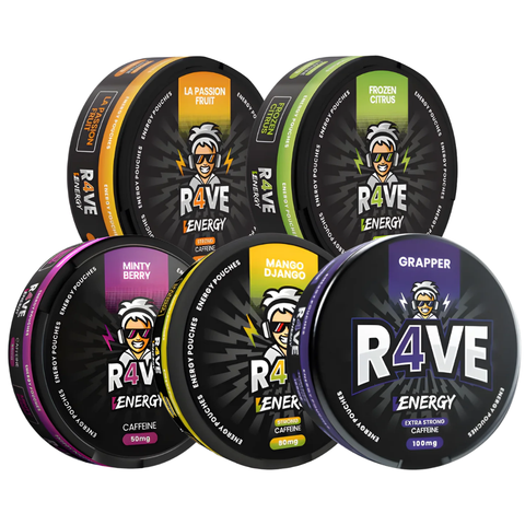 Rave Energy Mixpack – kofeiinipussit tölkki